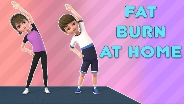 '9 Min Kids Exercise- Fat Burn At Home | Workout for Kids | NuNu Tv- Kids Fitness Ch-8'