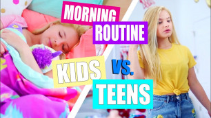 'Kid vs. Teen Morning Routine for School!'