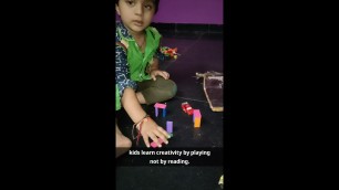 'Yashwin playing with wooden Blocks|Motivate kids by one sentence|'
