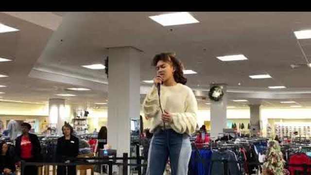 'Asia Harmony This Christmas/Chris Brown cover at Dillard’s kids fashion show'