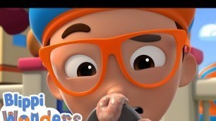 'Soggy Cereal! | Blippi Wonders | Learn ABC 123 | Fun Cartoons | Moonbug Kids | Blippi Cartoon Series'