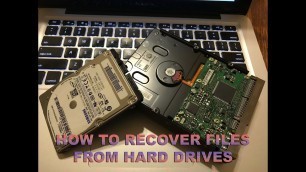 'How To Recover Files From A Hard Drive - Laptop or Desktop - Mac or PC'