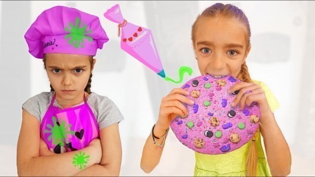 'Gisele y Claudia decoran galletas para merendar Las Ratitas videos for kids'