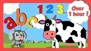 'Learning Videos for Toddlers | Counting, ABC & Learn Colours | Learn English For Kids'
