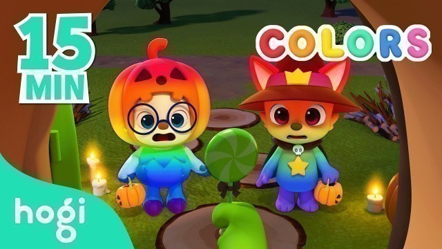 'Learn Colors with Halloween Party | 15min | Pinkfong & Hogi | Colors for Kids | Learn with Hogi'