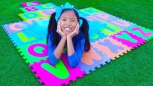 'ABC Song | Wendy Pretend Play Learning Alphabet w/ Toys & Nursery Rhyme Songs'