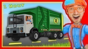 'Explore Machines with Blippi | Garbage Trucks and More!'