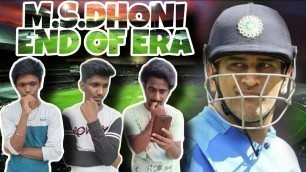 M S DHONI | END OF ERA | MR.90's KIDS  with English subtitles