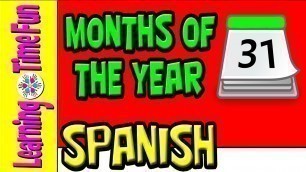 'Learn the Months of the Year in SPANISH (Repeat after Me for Kids)'