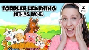 'Learn Animals with Ms Rachel for Toddlers - Animal Sounds, Farm Animals, Nursery Rhymes & Kids Songs'