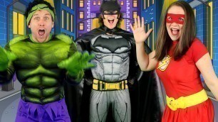 'Alphabet Superheroes - ABC Superhero Song for Kids | Batman, Spiderman, PJ Masks, Incredibles, Hulk'