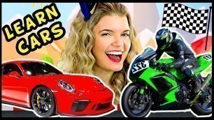'Toddler Learning Video: Learn about Cars, Trucks and Motorcycles for Kids with Speedie DiDi'