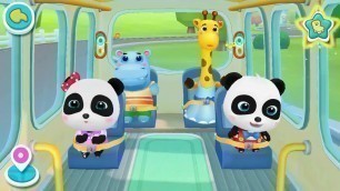 '❤ Little Panda School Bus | Go Shopping | Kids Cartoon | Kids Videos | BabyBus Game'