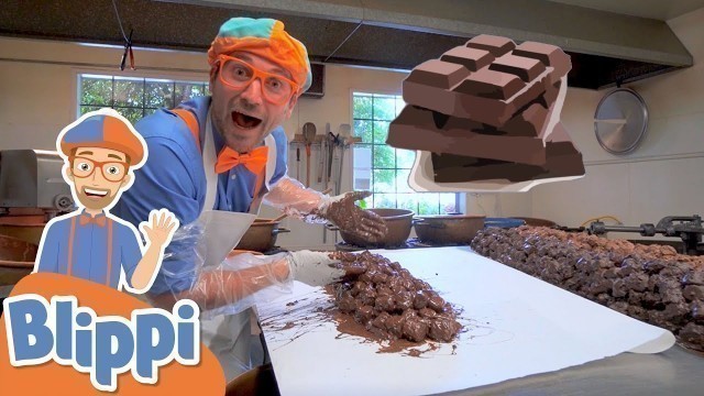 'Blippi Visits A Chocolate Factory | Educational Videos For Kids'