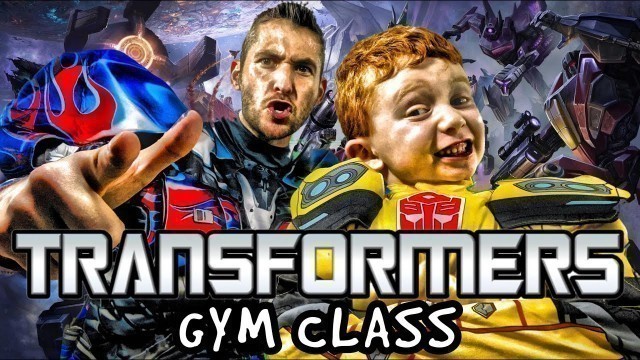 'Kids Workout! TRANSFORMERS GYM CLASS! Real-Life VIDEO GAME! Kids Workout Videos, DANCE, & P.E. FUN!'