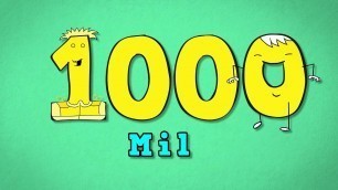 'Spanish numbers from 10 to 1000. Números del 10 al 1000. Song for kids to learn numbers in Spanish'