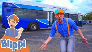 'Blippi Explores a Bus! | Learn About Vehicles For Kids | Educational Videos For Toddlers'