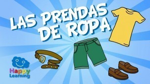 'Spanish for Children  Clothes & Accesories | Learn Spanish'