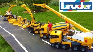 'BRUDER RC BEST OF 2016 - trucks, tractors, excavators!'