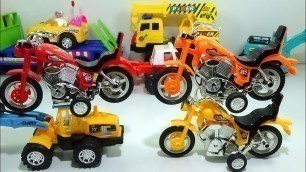 'Kids studio7 - Truck toy, bulldozers toy with motorcycles toys | video for kids'