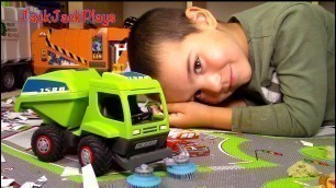 'Toy Trucks for Kids: UNBOXING Playmobil Street Sweeper + Playing'
