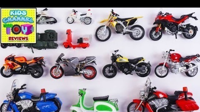 'Learn Motorcycles And Scooters For kids + More Toys Videos'