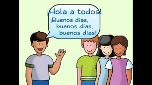 'Hola a todos: A Spanish Greeting Song - Calico Spanish Songs for Kids'