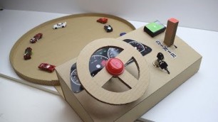 'How to make a track car driving Desktop Game from Cardboard'