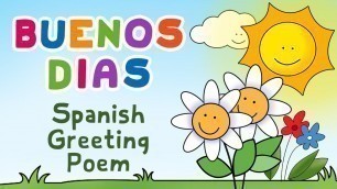 'Buenos días: Spanish Greeting Song'