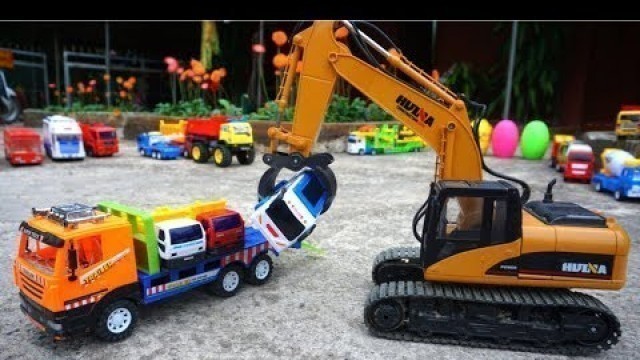 'Excavator For Kids - Trucks For Children - Car Toys Playing'