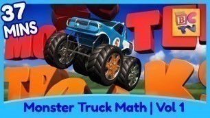 'Learn Math and Counting Monster Trucks for Kids | Compilation Vol 1'