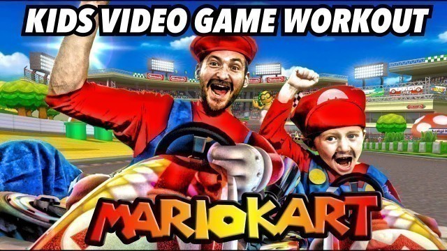'Kids Workout! MARIO KART! Real-Life VIDEO GAME! Kids Workout Videos, DANCE, FITNESS, & TOY SURPRISE!'