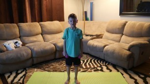 'Kids 5 Minute Dumbbell Workout!'