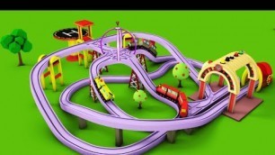 'Train for kids - Kids Railway - Toy Videos - Choo Train Cartoon - Toy Factory Cartoon'