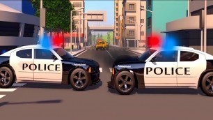 'Police Car Cartoons for children. 60 Minutes.  Police for kids. Trucks Cartoons for children.'