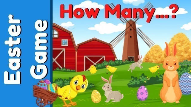 'Easter Game For Kids | How Many Bunny Rabbits?'