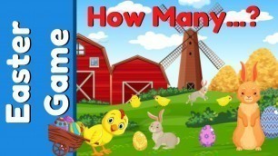 'Easter Game For Kids | How Many Bunny Rabbits?'