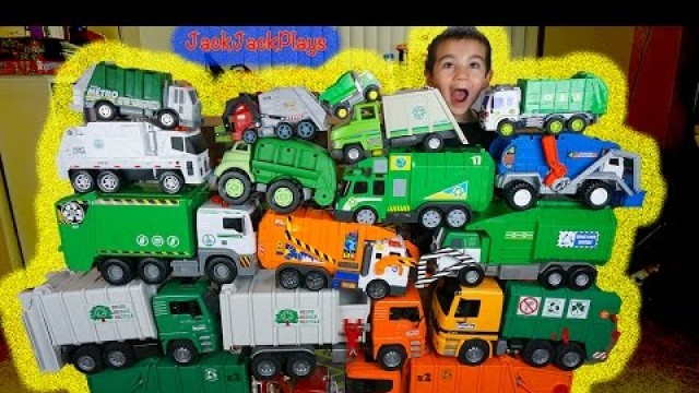'HUGE Garbage Truck Toy Collection! Toy Trucks for Children | JackJackPlays'