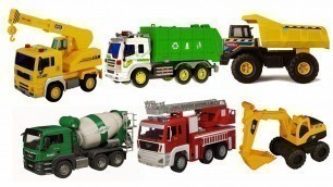 'Trucks for kids | Truck videos for kids | Fire Truck, Excavator | Cars toys videos for kids'
