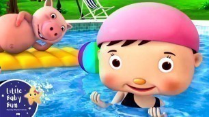 'Swimming is Fun! | LBB Kids Songs | ABC\'s 123\'s Baby Nursery Rhymes - Learn with Little Baby Bum'