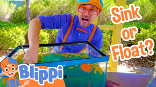 'Science Videos for Kids with Blippi | Sink or Float'
