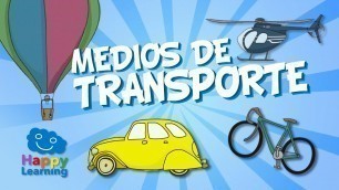 'Means of Transport for Children | Learn Spanish'