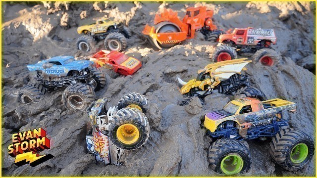 'Monster Truck Monday: Monster Jam Trucks Play in the Mud Arena'