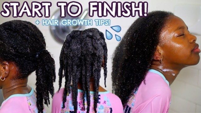 KIDS WASH DAY ROUTINE FOR HAIR GROWTH from Start to Finish! *VERY DETAILED*