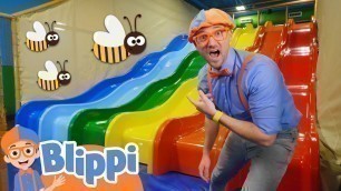 'Blippi Learns Colors at Billy Beez Indoor Playground | Educational Videos for Kids'