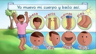 'Spanish for Kids | Learn Spanish words with Music | Spanish Colors, Food, Body, Games & More!'
