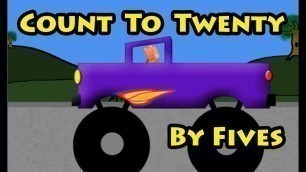 'Vids4kids.tv -  Count to Twenty by Fives with Monster Trucks and Motorcycles Video For Kids'