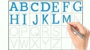 'ABCDEFGHIJKLMNOPQRSTUVWXYZ | Easy Draw Alphabet kids Video | a for apple B for ball | Draw Alphabet'