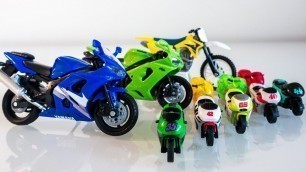 'Toy Motorcycles for Kids| Toys & Games Video 오토바이 장난감 놀이 игрушка мотоцикл'
