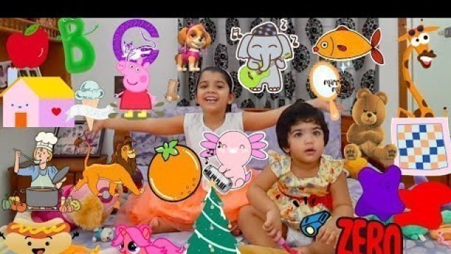 Kids Learn ABC | Sister Teaching Baby | Toys and Animation | Learn English Alphabet for Children